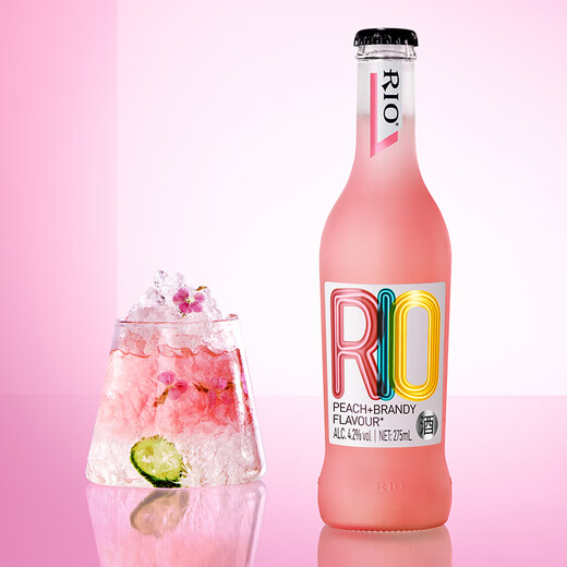 锐澳（RIO）预调酒鸡尾酒洋酒伏特加果酒275ml经典瓶冬酿酒年货小聚整箱中秋  水蜜桃白兰地风味275ml*1