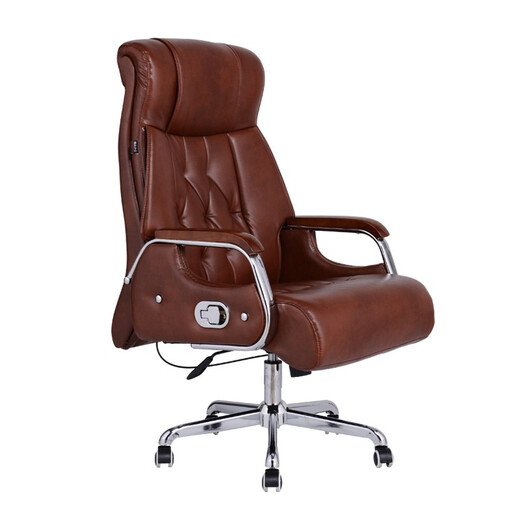 Shengli Desk Boss Desk Office Furniture Panel Executive Desk Office Desk and Chair Combination Computer Desk Writing Desk Teak Color 2.0 Meter Boss Desk + Boss Chair