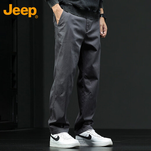 Jeep (Jeep) Casual Hosen für Männer Sommer -Hose für Männer lose trendige Arbeitshosen für Männer dunkelgrau 3xl