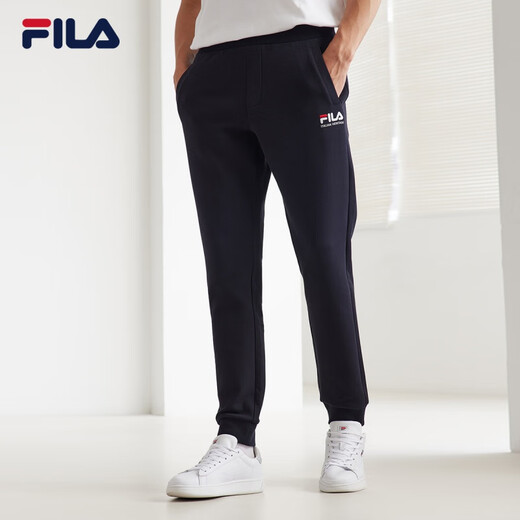 FILA men's knitted sports pants 23 autumn and winter closed sports pants trendy simple men's sweatpants official flagship Legend Blue-NV M 170_80A_