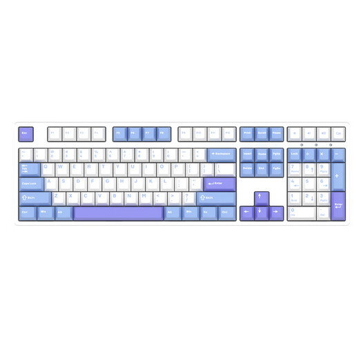 Ikbc Z108 sea salt milk wired mechanical keyboard e-sports office gaming keyboard color matching 108 key tea switch
