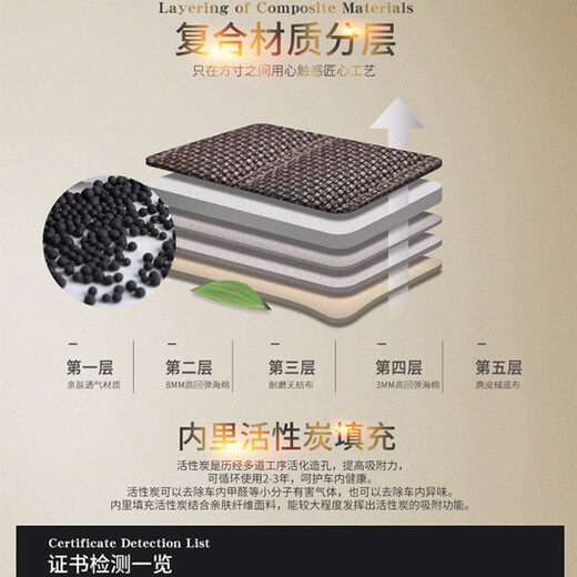 欧玛奴汽车座套四季通用全包围汽车坐垫夏季布艺座垫座椅套适用于 豪华版咖啡色 标致307 308 408 4008 5008