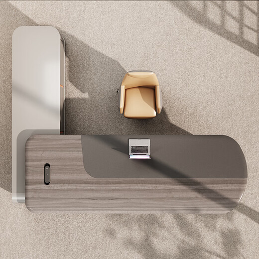 Jiazhi Boss Desk Simple Modern Leadership Executive Desk President Desk Chairman's Office Light Luxury Office Desk and Chair Combination E0 Micron Level New Technology 3.2 Meter Single Cabinet