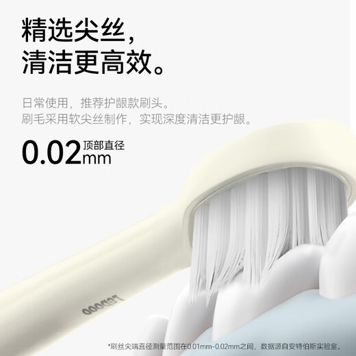 力博得（Lebooo）电动牙刷软毛护龈长续航120天电动牙刷情侣款送男友/女友生日礼物悦心款4刷头米白新年礼物