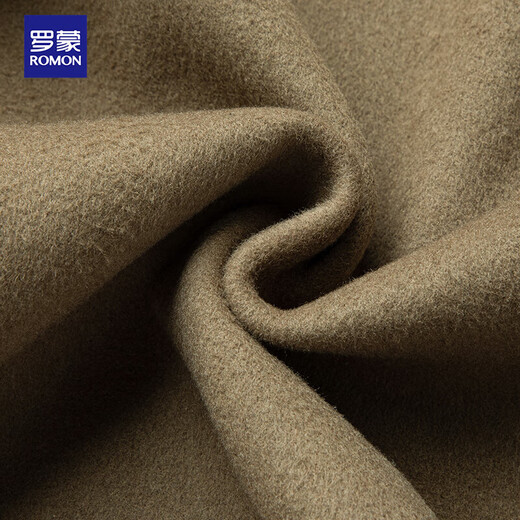 Romon sheep wool double-sided woolen jacket men's coat thick autumn and winter casual lapel jacket men's clothing