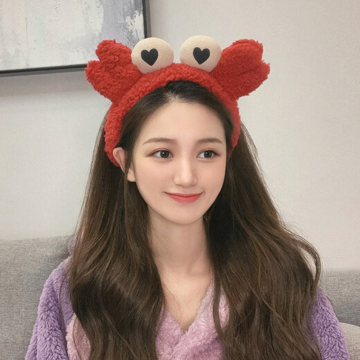 Xiangwan hairband hairpin bear face wash hairband female Internet celebrity headband hair bundle cute plush hairband hairpin hair accessories gift for women