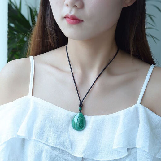 Light and cute natural malachite water droplets. Malachite green universal jade pendant. Malachite genuine. Natural raw stone malachite water droplets. Malachite green jade pendant.