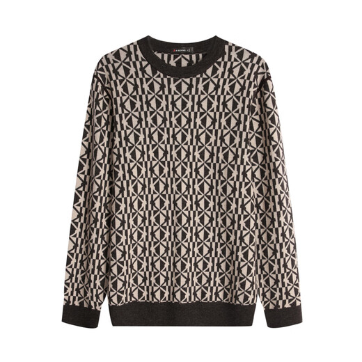 Jinba Herren -Kleidung [neues Gegenprodukt] 2025 Herbst- und Winterrunde Hals Cardigan Cardigan Byyt3937 Deep Coffee XL (180)