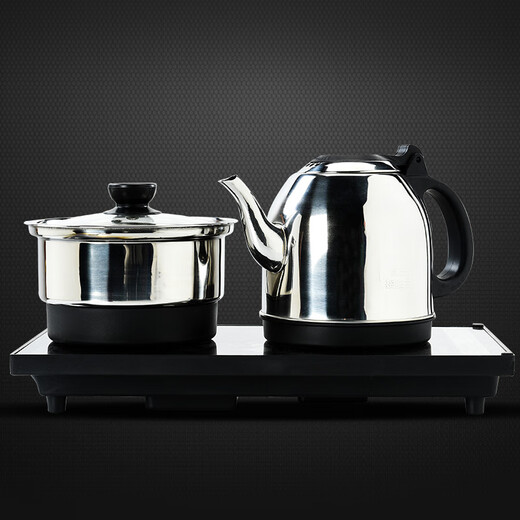 Yinfan Zhenpin Zisha Kung Fu Tea Set Fully Automatic Solid Wood Tea Tray All-in-one Household Ceramic Teapot Cover Bowl Teacup Complete Set Bama Tea Tray + Original Mineral Zisha Tea Set 1 Piece