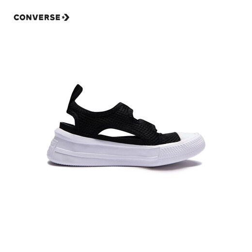 Converse children's shoes, boys and girls sandals, summer new children's lightweight toe-cap breathable sports sandals, black 30, recommended foot length 18.5cm