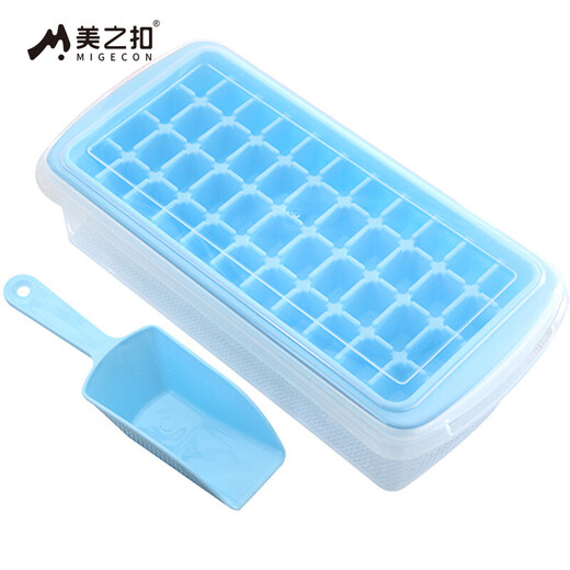 Meizhikou homemade ice cube box with lid ice box model home-made ice tray refrigerator frozen ice cream mold