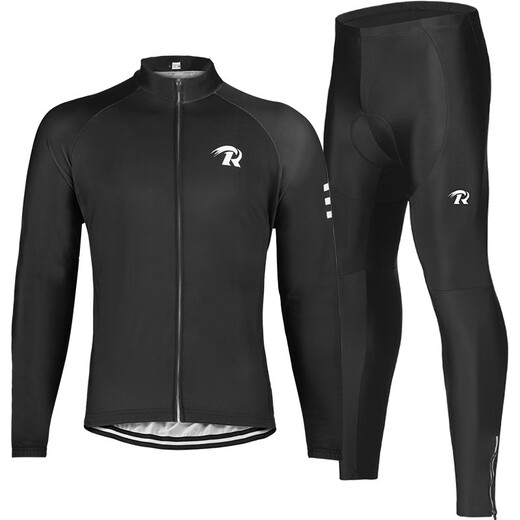 ROGTYO cycling suit bicycle top trousers equipment spring and autumn men and women mountain bike men road bike breathable suit red suit XXL