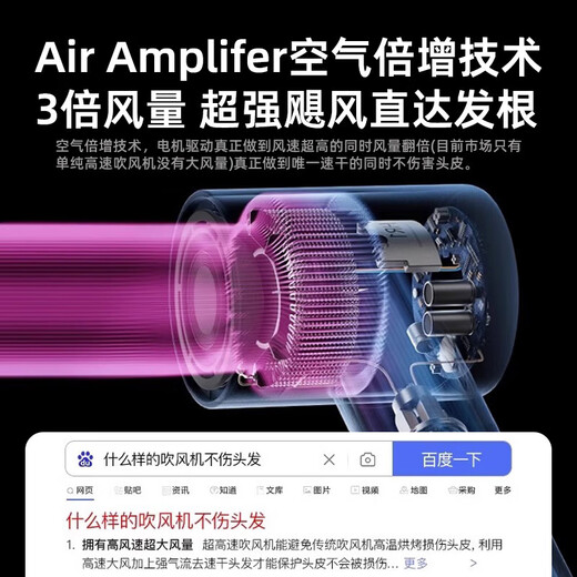 Lifude powerful high-speed hair dryer electric hair dryer Huaqiangbei top with household silent negative ion high-power non-harming hair strong wind dryer hotel quick-drying portable hair care and hair care top version rose red single nozzle 1.8 meters wire + gift box