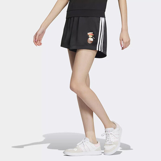 Shorts adidas pour femmes 2025 Été Nouveau sport coulant fitness mode décontracté respirant shorts de cinq points IP3889 Black XS