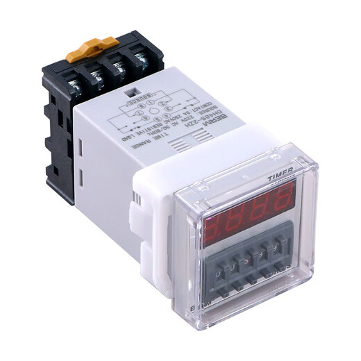 Bellmei DH48S-2ZH digital display time relay two sets of delay 220V24V380V 99H99 customized AC 220V with base shipped within 7 days