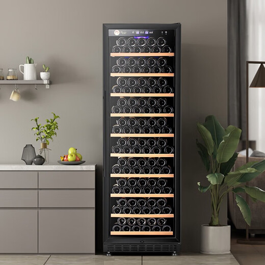 Bacchus red wine cabinet 190 bottles Constant temperature wine cabinet household commercial large capacity refrigerated wine cabinet champagne sparkling sake wine whiskey compressor villa wine cellar club YC-450 flat model - single temperature - height 1.8m 191 bottles
