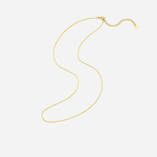 Saturday blessing 18K gold necklace for women snake bone chain color gold necklace birthday gift C0514224 40+5cm