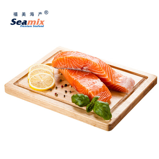 Ximei Seafood frozen Chilean salmon pieces, net weight 2Jin Jin equal to 0.5kg (coho salmon) 4-7 individual pieces, skinned and deboned, seafood