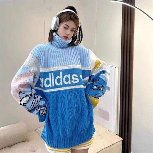 阿迪达斯 （adidas）Adidas阿迪达斯三叶草男运动休卡通针织毛衣套头衫HZ9215 HZ9215 S 170_92A