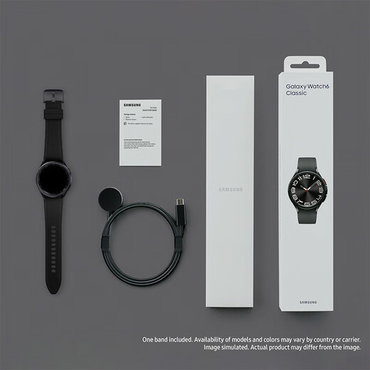 Samsung Samsung [National Subvention] Watch6 Classic Bluetooth Smart Watch/Sport Watch/Telefon Watch 43mm Yuye Hei Herren- und Frauenwache