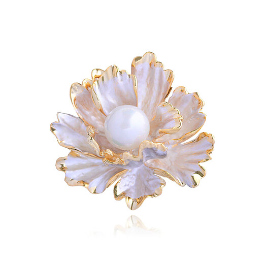 SNQP Swarovski zirconium Valentine's Day gift 2025 element white peony brooch high-end light luxury elegant white