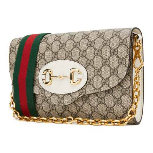 Gucci Gucci Bolsa para mujeres Gucci Horsebit 1955 SERIE PEQUEÑA BOLSO DEL COSTRO UNA HOMBRA BLANCO/EBONO 677286 HUHHX 9759 TU
