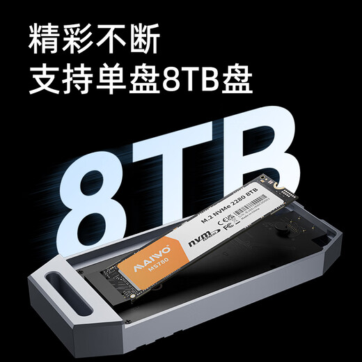 麦沃（MAIWO）雷电4/USB4硬盘盒 M.2 NVMe固态硬盘盒 40Gbps硬盘盒 SSD固态外置盒 苹果Mac全铝外接硬盘盒 K1695
