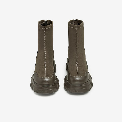 Tata Meow Claw Series Slim Sombry Sole Short Boots Botas para mujeres 2024 Invierno CEG01DZ4 Brown 37