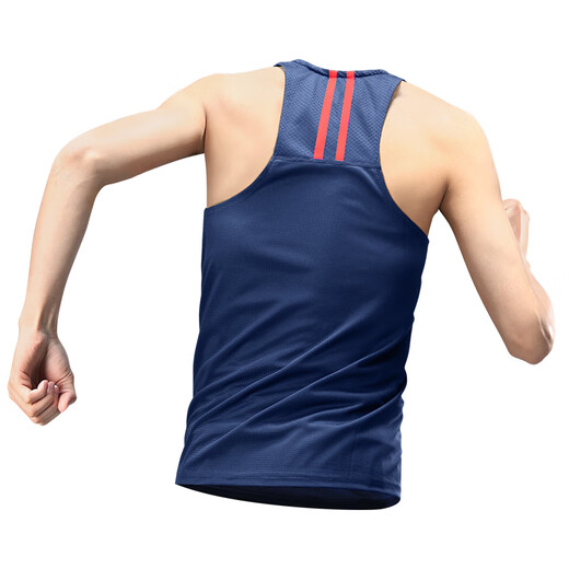 Alan Burton Marathon Training Weste Herren Sommer Dünne Lauf Sport Fitnessstudio Schnelle Trockenkleidung körperliche Untersuchung Leichtathletik -Sportstudent Blau [Speed ​​Trockeneisdraht] xl