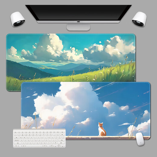 Ruqinlian Pintura de paisaje Pintura de ratón Super grande Pintura al óleo de aceite para hombres y niñas Mesa de trabajo Oficina de escritorio de computadora Teclado de escritorio de escritorio Apariencia Apariencia Anti-deslizamiento personalizado y resistente al desgaste 12593 Tiempo de ocio Long 800 mmx 300 mmx espesor 4 mm 4 mm