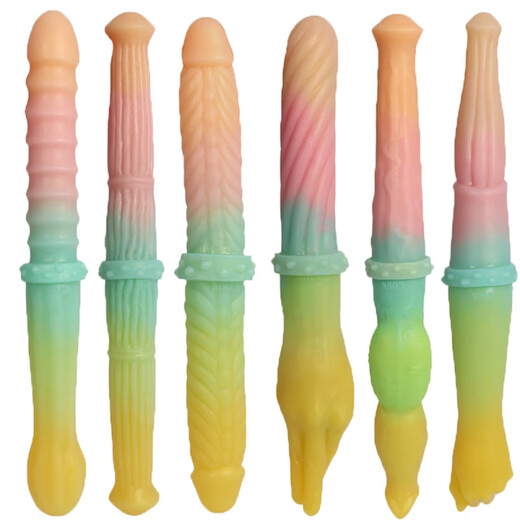 INS Phoenix Doppelköpfiger Drachen simuliertes Penis männlicher und weiblicher Spitzenhosen Masturbation Orgasmus Sexspielzeug Bunt Anus Weibliche weiche und übergroße L7029