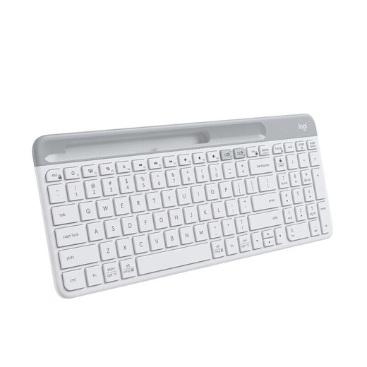 Logitech Fashion Series K580 Keyboard + Pebble Mouse Wireless Bluetooth Office Keyboard Set Mobile Phone Tablet Computer Keyboard Ultra-thin Light Sound K580 + Pebble Wireless Keyboard Set [White]