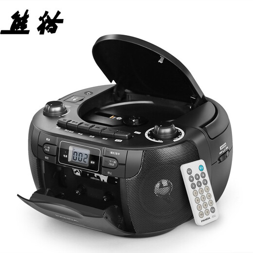 Panda (PANDA) CD-107 CD player English tape player cassette player learning machine tape recorder WAV player elderly radio standard black