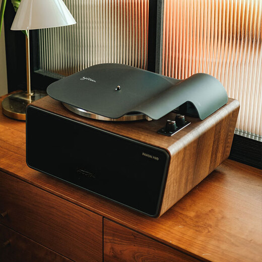 Syitren PARON PRO household all-in-one vinyl record player carbon fiber tone arm HIFi retro moving magnet gramophone Bluetooth speaker PARON PRO+ dust cover
