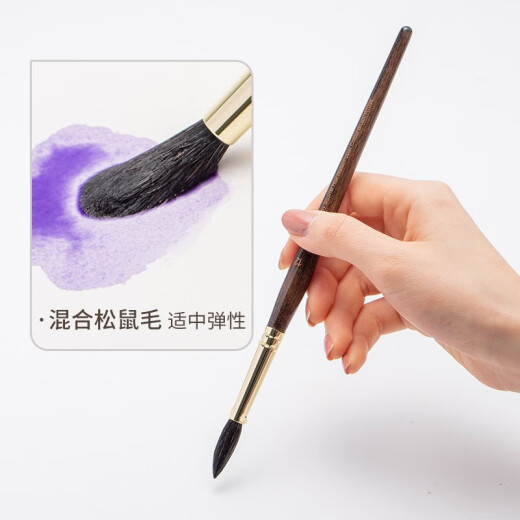 马蒂尼 水彩笔圆头松鼠毛水彩画笔1098#上色勾线Martini绘画笔 1098全套13支 单