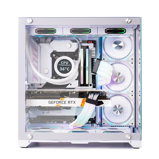 玩嘉孤勇者PRO白宽体侧透玻璃机箱水冷电脑主机箱III海景房支持ATX大板//M-ATX/360水冷4090显卡