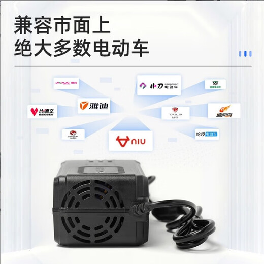 Suitable for Emma electric vehicle charger 48V60V20ah72V20ah lead-acid graphene battery car universal seven-lamp 48V12Ah Emma small male plug