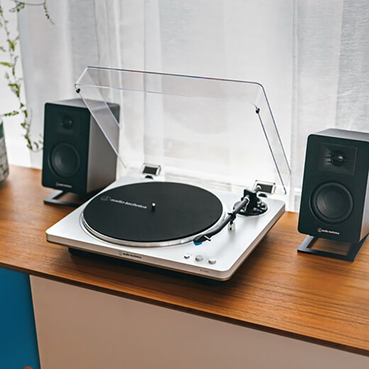 Audio-Technica AT-LP70X vinyl record player, fully automatic belt drive, dual speed record player, retro phonograph, record player, professional audio LP70X black/grey (BG)