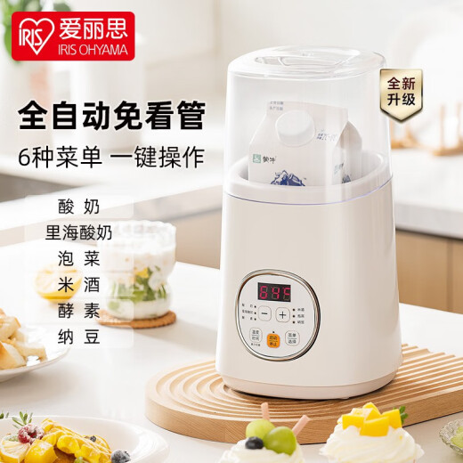 爱丽思（IRIS） 日本爱丽思酸奶机智能全自动家用自制酸奶机米酒机IYM-012C 014平头升级款【智能菜单 一键操作】