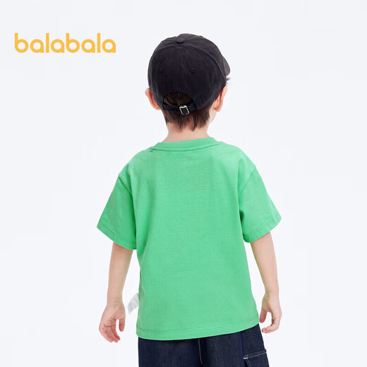 BALABALA Kinderbekleidung Jungen kurzärmelig T-Shirt Sommer reines Baumwolldruck Top 201224117129