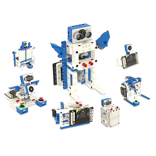 
YahBoom microbit programming robot kit, small car electronic building block sensor assembly Python development board, magic block world kit (excluding microbit motherboard)