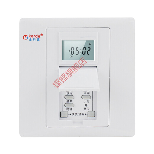 KENGKENG (KENGKENG) Jinkede 86 panel wall-mounted wiring timer socket switch automatically disconnects electronic time control intelligent cycle TCZ-724 live wire neutral input