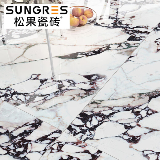 Pinecone Modern simple Bulgari large-slab living room floor tiles, marble tiles, bathroom wall tiles 750 1500 MS1203 600*1200MM
