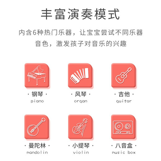 BAOLI children's piano toy baby music enlightenment early education beginner 3-6 years old electronic piano girl birthday gift
