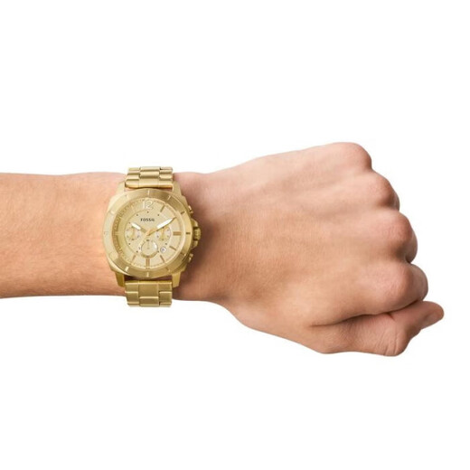 Privateer Fossil Sport Men's Watch Chronograph Watch Gold Gorgeous en acier inoxydable montre 45 mmbq2694 BQ2694 OS