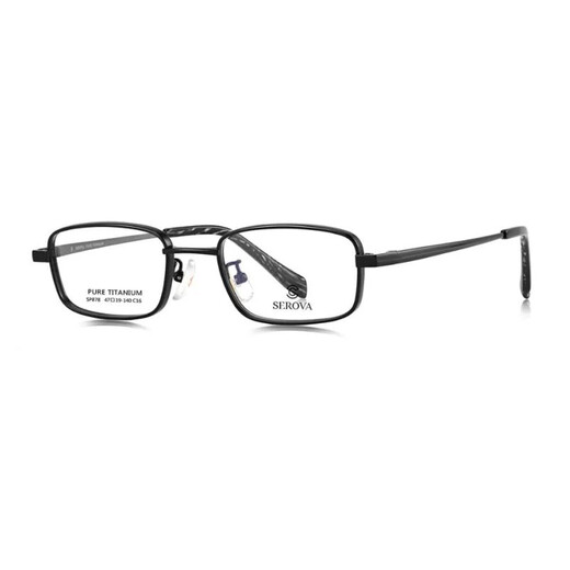 Schlohua Myopia Gläser Rahmen für Männer Ultra-leichter Titanrahmen für einen kleinen quadratischen Rahmen für hohe Myopie Anti-Blau-Licht-Männer-Full-Frame-SP878 SP878 STARLIGHT Silber C02 Einzelrahmen ohne Objektiv
