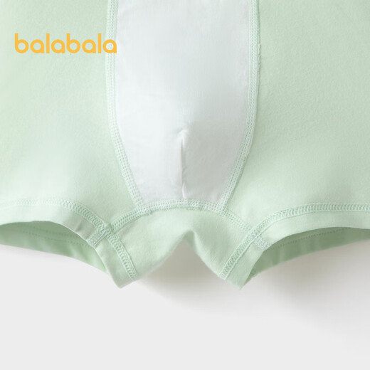 Balabala children's underwear triangle cotton girls shorts baby briefs without clip PP elastic skin-friendly three-pack