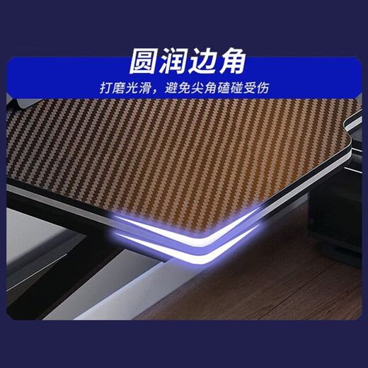 Quanpinwu computer desk desktop home e-sports game table office desk simple study study table writing table double-layer storage rack carbon fiber surface 100CM