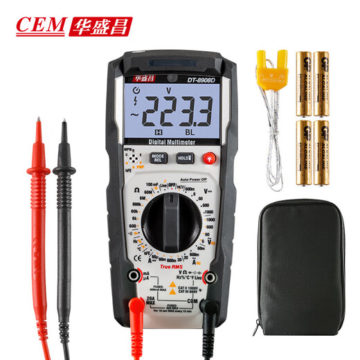 XMSJ Custom CEM Multimeter Elektriker Spezialer Messgerät Vollautomatisch digital intelligent Anti-Verbrennungs-Multimeter DT8908D Continuous Messung DT-9905H