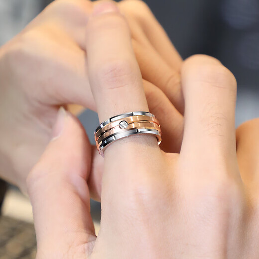 Saya moissanite diamond ring men's trendy index finger single ring men's fashion ring moissanite high-end niche men's ring national standard No. 21 moissanite